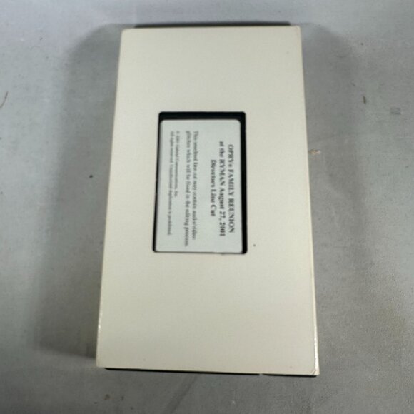 Opry Family Reunion At The Ryman August 27 2001 Directors Line Cut VHS Tape - Picture 1 of 3